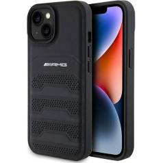 AMG Leather Debossed Lines Back Case Aizsargapvalks Priekš Apple iPhone 15