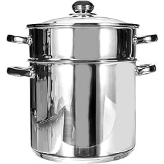 Baumalu 342639 Couscous-Topf 9 l, 24 cm, Stahl, Silber