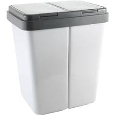 axentia 23 Litre 2 Bin Grey