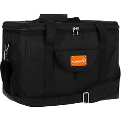 ALUBOX piknika aukstuma soma XL Black Edition 40 litru izolēta soma piknika soma Poliestera melna