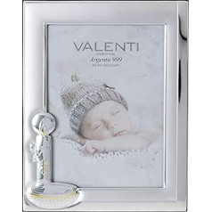 Valenti&Co Silver Photo Frame 13 x 18 cm Ideal for Celebrations Christening of a Child