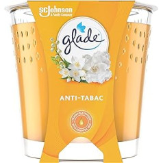 Glade (Breeze) aromātiskā svece stikla prettabakas svecē, degšanas laiks līdz 30 stundām iepakojumā pa 6 (6 x 129 g)