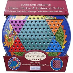 Klasiskā spēļu kolekcija Ķīniešu dambrete un tradicionālā dambrete