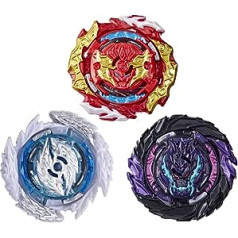 Beyblade Burst QuadDrive Sonic Warp 3er-Pack mit 3 Kreiseln – Battle Kreisel, Spielzeug für Kinder ab 8 Jahren, Multi