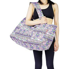 Aozora Yoga Mat Bag, Large Yoga Mat Tote Bag with Pockets, Fits Mats with Multi-functional Storage Bags, Lightweight and Durable