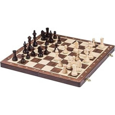 Kvadrāts — Pro šahs Nr. 4 uzgrieznis — koka šaha spēle — šaha galds un Stauntons 4