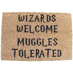 FastCraft Harija Potera burvji Welcome Muggles Tolerated Welcome Doormat