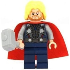 Qiyun LEGO Marvel Super Heroes mini figūriņa Tors ar bārdu un āmuru 6868