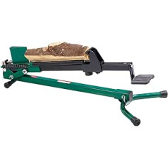 AGT Foot Log Splitter: Powerless Steel Log Splitter with Foot Operation, 1.2 Ton Impact Force (Splitter, Mechanical Log Splitter, Mini Chainsaw)