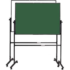 LOOQS Doppelseitiges Whiteboard mit Ständer und Rädern, höhenverstellbar, tragbar, trocken abwischbar, Büro, abnehmbar, 23,6 x 35,4 Zoll