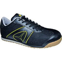 Deltaplus DSPIRSPNO46 Halbschuhe Aus Vollleder/Mesh-Einsätzen - S1P Src, Schwarz, Größe 46