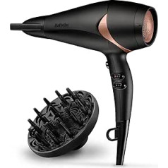 BABYLISS bronzas mirdzums 2200 2200 W, melns, rožu zelts