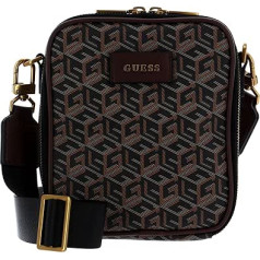 GUESS Men Ederlo Rāvējslēdzējs Ap Crossbody Bag, BLA, blah