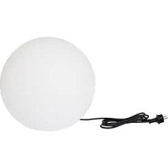 Lumisky 303092 Contemporary Wireless Sphere Light + Remote Control with Energy-Saving LEDs, Thick Polyethylene, Diameter 50 cm, white