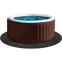 200 cm Whirlpool Mat, Whirlpool Protective Mat, Round, Water-Absorbent, Non-Slip Whirlpool Protective Mat for Outdoors, Indoors, Spa, Pool Protection Mat, Protects Whirlpools from Wear and Tear