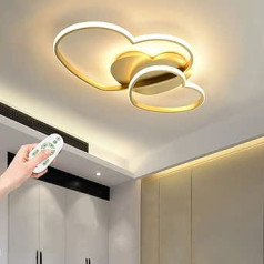 LED Ceiling Light 42 W Cartoon Children's Room Lamp Heart Design Acrylic Lampshade Ceiling Lamp Dimmable with Remote Control Boys Children Room Creative Decoration Indoor Light Living Room Bedroom