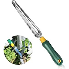 YUFFQOPC Garden Weeding Tools Manual Weeder Tool Gardening Trowels Garden Tools for Gardening Stainless Steel Handle Weed Puller Tool Weed Extractor for Deep Rooted Weeds Digging Transplanting