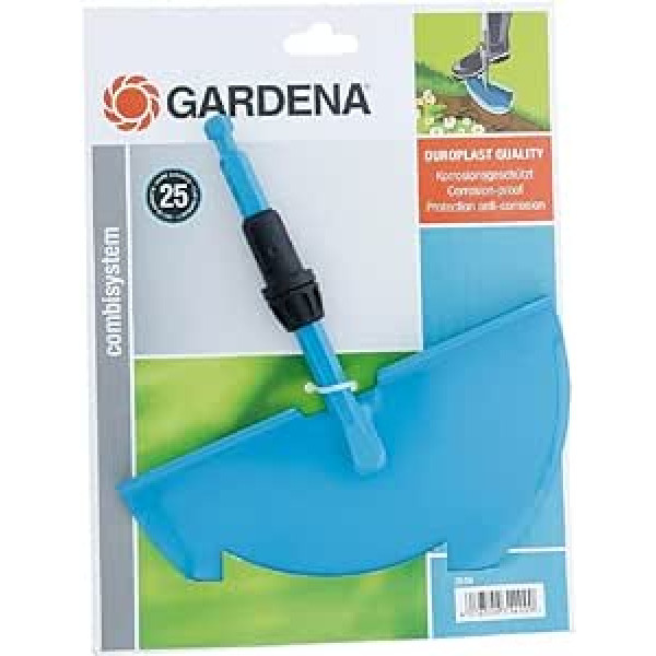 Gardena combisystem lawn edging knife: Practical lawn edging trimmer with corrosion-resistant steel blade, garden accessories for cutting lawn edges, suitable for all CS handles (3149-20), Single, standard