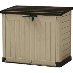 Keter Garbage Can Box Store it Out Max, Beige, 1.200L, 145.5 x 82 x 125 cm (L x H x W)