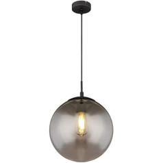 Globo Lighting 30 cm Dzīvojamās istabas piekarināmais gaismeklis Globe, matēts melns