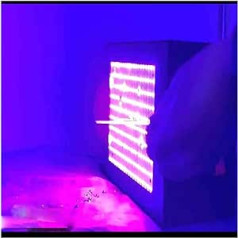 IBERSA UV-LED-Schwarzlicht, 5000W LED-UV-Gel-Härtungslampe Hochleistungs-Ultraviolett-Schwarzlicht-Druckmaschine Glastintenfarbe Siebdruckharz 3D-Druck (Izmērs : 1 UK, krāsa : 365nm)