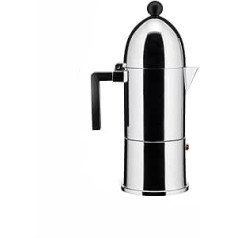 A di Alessi La Cupola espresso kafijas automāts, 6 tases, melna apdare, (A9095/6 B)