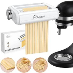 HOMGEN virtuves palīgierīču makaronu piederumu komplekts 3-in-1 Kitchenaid makaronu spageti uzgalis