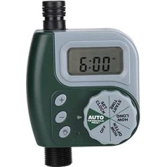 Water Timer Watering Timer with Rain Delay, G3/4 Digital Tap Hose Timer Programmable Sprinkler Control for Garden Automatic Watering System, One Socket