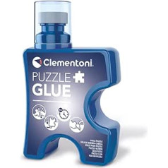 Clementoni Puzzle Glue - 200 ml Transparent Puzzle Glue for Fixing, Hanging & Protecting - With Sponge Applicator, Puzzle Accessories 37044