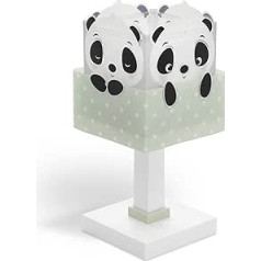 Dalber 63161H E14 Bērnu galda lampa Nakts lampa Panda Animals Panda Bear Green