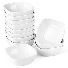 Malacasa Ramekin trauku sērija, 6/12 gabalu porcelāna mini smalkmaizīšu cepšanas veidņu komplekts / kūku veidnes / suflē veidnes