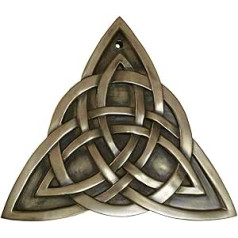 Bronzi Knot Celtic Trinity Knot Wall Plaque, 15 x 15 cm