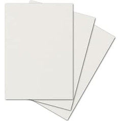 ARTOZ 25 x Craft Paper Craft Card – Ivory-Ivory – DIN A4 297 x 210 mm – Eleganta Egoutteur rievojums – Augstas kvalitātes 220 g/m² papīrs