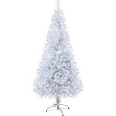 Gotoll Mākslīgā Ziemassvētku eglīte, Balta, 120 cm, Eglīte Baltā, t.sk. Metāla statīvs, sniega efekts, Ziemassvētku rotājumi