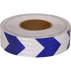 reflektierende Bänder, leuchtende Bänder, Reflektierendes Klebeband, Sicherheitsmarkierungsband, Straßenband, 5,1 cm x 50 m, wasserdichter Pfeil, gut sichtbares Sicherheitsband for den Außenbereich, r