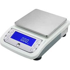 Bonvoisin Digitale Laborwaage, präzise, analytische Waage, 300-5000 g mit RS232-Schnittstelle, elektronische Laborwaage, Goldschmuckwaage (1000 g)