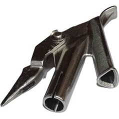 ATooi 6 x 6 x 7 mm Dreieck-Schweißdüse und Heftdüse in einem, passend für Heißluftpistolen mit 5 mm runder Spitze, Blatt, Rohr, Tank