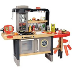 Smoby - Kitchen Restaurant - Scalable - 2 Playgrounds - More than 70 Accessories - From 3 Years 312307