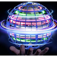 Flying Ball, Hover Flying Ball Fly Sphere Magic Floating Afara Fly Orb Flight Ball, Hoverball Spinner Mini Drone Decompression Plane for Children, Gifts for Boys Girls Indoor Outdoor