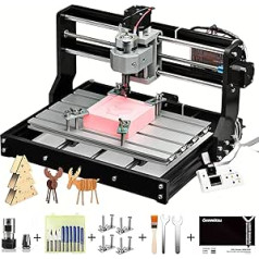 Sainsmart CNC 3018-PRO frēzēšanas gravēšanas mašīnas komplekts Grbl bāzes kontrolieris (svece) 3 asis akrila, PVC, koka, mīksta alumīnija apstrādei, darba laukums 300 mm x 180 mm x 45 mm