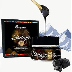 Samsara Shilajit Pure Resin Mumijo 100% Pure - Altaja kalni | Starptautiskie sertifikāti | 65+ fulvoskābe, 85 minerāli, fiziskā enerģija un labklājība (25 g)