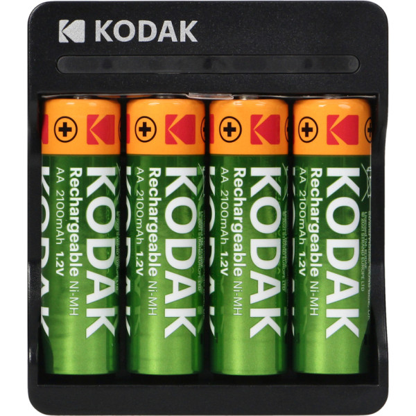 Kodak USB ātrais lādētājs, 4xAA + 4 gab AA 2100mAh akumulatori