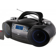 Boombox ar dab+ spt 6500 cd/mp3/usb/sd bluetooth atskaņotāju