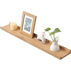 Gieanoo Wooden Picture Rail, 90 cm, Rustic Oak Solid Floating Shelf, Wall Shelf, Spice Rack, Wall Shelf, Hanging Shelf for Living Room, Bedroom, Children's Room