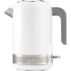 Breville VKJ944X spīdīga tējkanna / noņemams un mazgājams kaļķakmens filtrs / ātri vārās / 1,7 l / 2400 W / balts