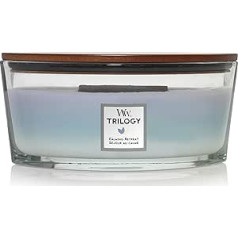 Woodwick oblong scented candle with crackling wick