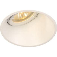 SLV LED Einbaustrahler HORN-O, rund, IP21 | Dimmbare Decken-Lampe zur Beleuchtung innen | LED Spot, Fluter, Deckenstrahler, Deckenleuchte, Einbau-Leuchte | 1-flammig, GU10 QPAR51