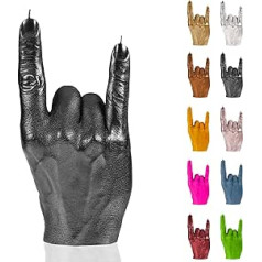 Candellana Hand RCK Kerze - Hand Figur - Coole Deko - Gothic Deko - Grunge Deko Kerze - Heavy Metal Deko - Grunge Room Decor - Büro Gadgets - Kerzen Deko - Lustige Kerze