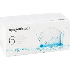 Amazon Basics karafes filtra kasetnes — der Brita Maxtra karafēm, bet ne Maxtra+, 6 pack (1 iepakojumā)