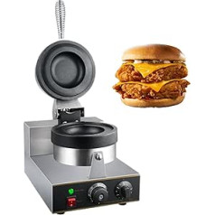 ExoticaBlend Electric Burger Machine, Non-Stick Hamburger Press Baking Machine, Panini Hamburger Baking Machine, 1300W Commercial Panini Press Sandwich Machine